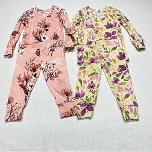 Milkmaid Goods 2 Floral 2 Piece Lounge Sets 3-6 months Pajama Sets Buttery Soft